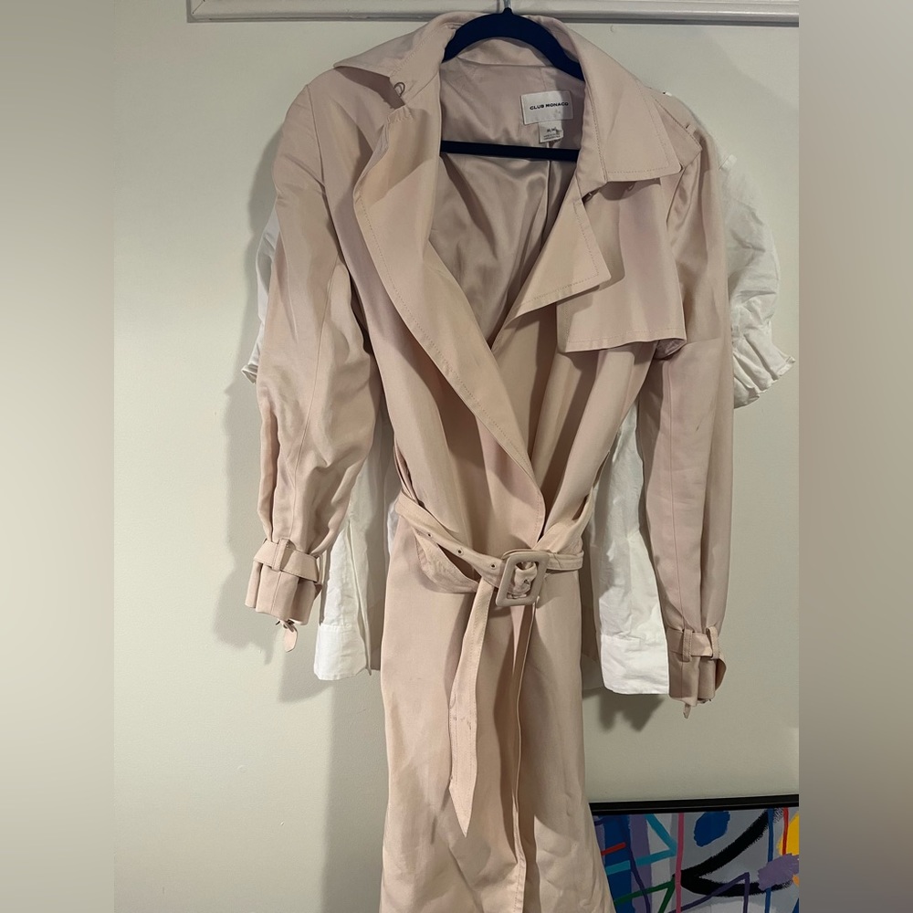Club Monaco vintage blush trench